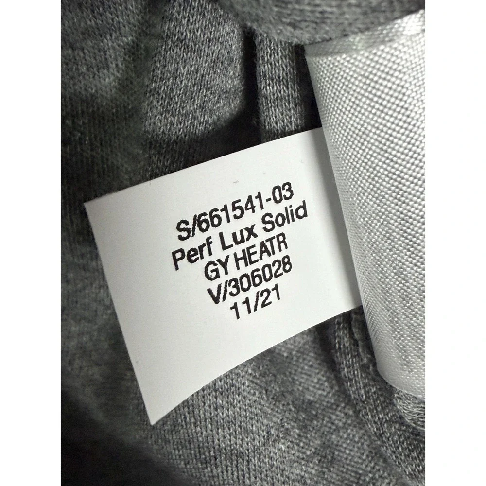NWT Banana Republic Mens Large Luxury Touch Performance Knit T-Shirt V-Neck Gray